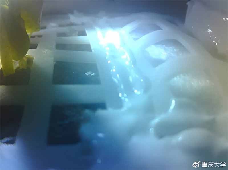 Image prise de l’intérieur de l’expérience de contrôle basée sur la Terre le 7 janvier 2019. Crédit : CNSA/Université de Chongqing